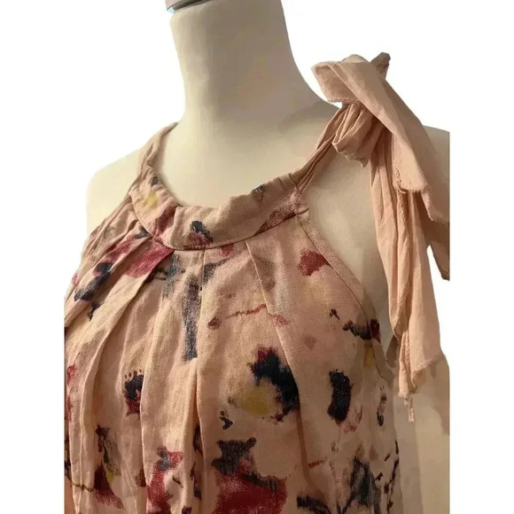 BELLAMBRA 100% LINEN halter dress made in ITALY size small - Picture 6 of 8